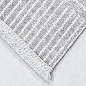 Rana Gri Yıkanabilir Kaymaz Kilim 6115 - 100x300 100x300 cm