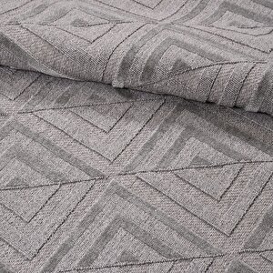 Zara Gri Geometrik Halı Zt02 - 100x200 100x200 cm