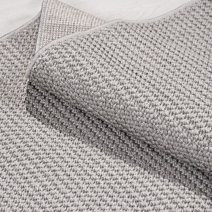 Gri Bukle Kolay Temizlenebilir Halı 68975097 - 80x300