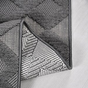 Peri Antrasit Sisal Dokuma Kolay Temizlenebilir Halı Pl04 - 200x290