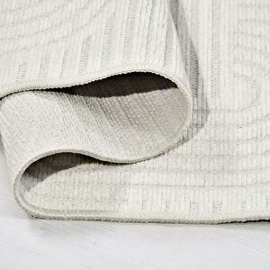 Rana Beyaz Yıkanabilir Kaymaz Kilim 6118 - 100x300