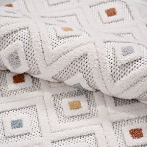 Peri Beyaz Sisal Dokuma Kolay Temizlenebilir Halı Pl06 - 200x290