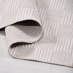 Epsilon Bej Dama Leke Tutmaz Sisal Halı Ep008 - 100x200 100x200 cm
