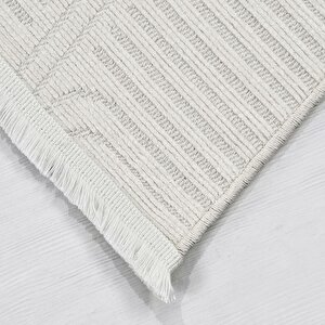 Rana Beyaz Yıkanabilir Kaymaz Kilim 6118 - 120x180 120x180 cm