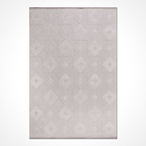 Zara Bej Geometrik Halı Zt06 - 80x300 80x300 cm