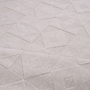 Zara Bej Geometrik Halı Zt06 - 80x300 80x300 cm