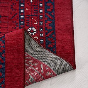 Sahra Bordo Etnik Desen Halı Sn02 - 100x300