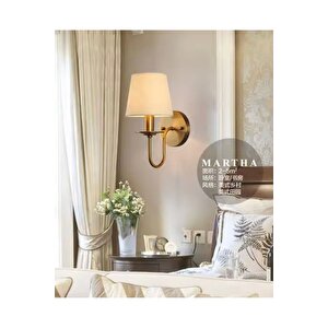 Modern Busto Pilli Aplik Eskitme Gold Sarı Krem Abajur Tak Çalıştır Kablosuz Pilli Aplik