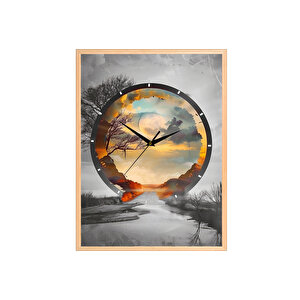 50*70 Çerçeveli Duvar Saati̇