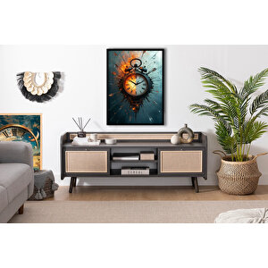 Frank Ray 50*70 Çerçeveli Duvar Saati̇