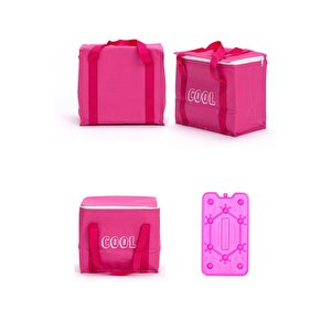 Ecrou Soğutucu Çanta 25x15x23 Pembe