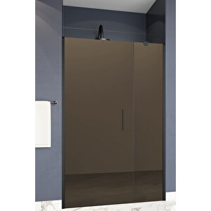 Castilla Temperli 6 Mm Boy Menteşeli Ön Cephe Duşakabin Siyah Profil Bronz Reflekte Cam 97 cm