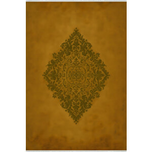 Pamuk Dokuma Taban Halı – Sarı; Yeşil – Geleneksel Desen, Makinede Yıkanabilir, Kolay Temizlenebilir, Toz Ve Tüy Tutmaz, Kaymaz, Evcil Hayvan Dostu 180x200 cm