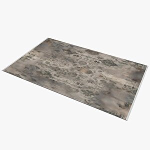 Yıkanabilir Halı – Kahverengi; Krem – Eskitilmiş Görünümlü Tasarım, Makinede Yıkanabilir, Kolay Temizlenebilir, Toz Ve Tüy Tutmaz, Kaymaz, Evcil Hayvan Dostu