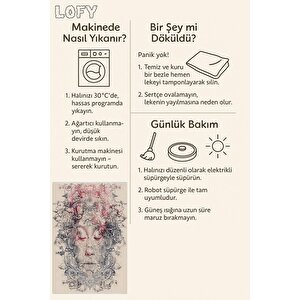 Pamuk Tabanlı Kaymaz Halı – Krem; Pembe; Gri – Soyut Desen, Pamuk Dokuma Taban, Makinede Yıkanabilir, Kolay Temizlenebilir, Toz Ve Tüy Tutmaz, Kaymaz, Evcil Hayvan Dostu 150x150 cm