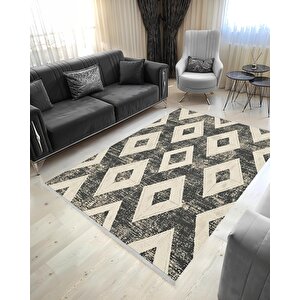 Salon Halısı, Makinede Yıkanabilir, Kolay Temizlenebilir, Toz Ve Tüy Tutmaz, Kaymaz, Evcil Hayvan Dostu, Pamuk Tabanlı Dokuma Taban