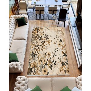 Pamuk Dokuma Taban Halı – Makinede Yıkanabilir, Kolay Temizlenebilir, Toz Ve Tüy Tutmaz, Kaymaz, Evcil Hayvan Dostu