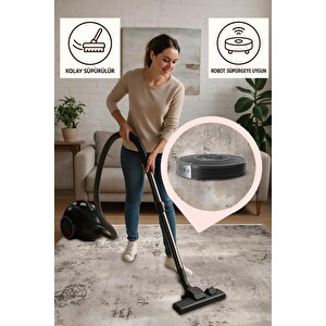 Halı – Kahverengi; Krem – Eskitilmiş Görünümlü Tasarım, Makinede Yıkanabilir, Kolay Temizlenebilir, Toz Ve Tüy Tutmaz, Kaymaz, Evcil Hayvan Dostu