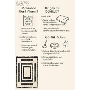 Salon Halısı, Pamuk Dokuma Taban – Makinede Yıkanabilir, Kolay Temizlenebilir, Toz Ve Tüy Tutmaz, Kaymaz, Evcil Hayvan Dostu