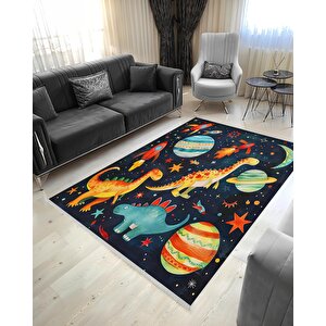 Pamuk Dokuma Taban Halı – Makinede Yıkanabilir, Kolay Temizlenebilir, Toz Ve Tüy Tutmaz, Kaymaz, Evcil Hayvan Dostu 80x150 cm