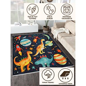 Pamuk Dokuma Taban Halı – Makinede Yıkanabilir, Kolay Temizlenebilir, Toz Ve Tüy Tutmaz, Kaymaz, Evcil Hayvan Dostu