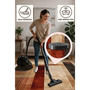 Salon Halısı, Makinede Yıkanabilir, Kolay Temizlenebilir, Toz Ve Tüy Tutmaz, Kaymaz, Evcil Hayvan Dostu 150x300 cm