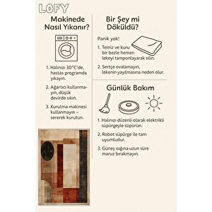 Salon Halısı, Makinede Yıkanabilir, Kolay Temizlenebilir, Toz Ve Tüy Tutmaz, Kaymaz, Evcil Hayvan Dostu