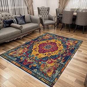 Salon Halısı, Makinede Yıkanabilir, Kolay Temizlenebilir, Toz Ve Tüy Tutmaz, Kaymaz, Evcil Hayvan Dostu