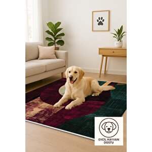 Salon Halısı, Makinede Yıkanabilir, Kolay Temizlenebilir, Toz Ve Tüy Tutmaz, Kaymaz, Evcil Hayvan Dostu 150x300 cm