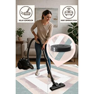 Oturma Odası Halısı, Makinede Yıkanabilir, Kolay Temizlenebilir, Toz Ve Tüy Tutmaz, Kaymaz, Evcil Hayvan Dostu