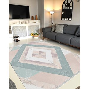 Oturma Odası Halısı, Makinede Yıkanabilir, Kolay Temizlenebilir, Toz Ve Tüy Tutmaz, Kaymaz, Evcil Hayvan Dostu 160x180 cm