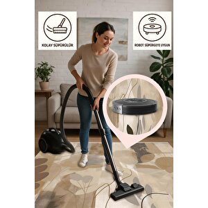 Pamuk Dokuma Taban Halı – Bej; Kahverengi; Krem; Siyah – Soyut Desen, Makinede Yıkanabilir, Kolay Temizlenebilir, Toz Ve Tüy Tutmaz, Kaymaz, Evcil Hayvan Dostu