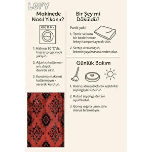 Salon Halısı, Makinede Yıkanabilir, Kolay Temizlenebilir, Toz Ve Tüy Tutmaz, Kaymaz, Evcil Hayvan Dostu
