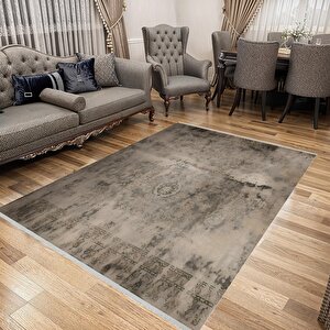 160 X 230 Halı – Kahverengi; Krem – Eskitilmiş Görünümlü Tasarım, Makinede Yıkanabilir, Kolay Temizlenebilir, Toz Ve Tüy Tutmaz, Kaymaz, Evcil Hayvan Dostu