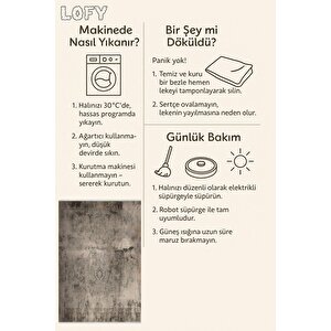 160 X 230 Halı – Kahverengi; Krem – Eskitilmiş Görünümlü Tasarım, Makinede Yıkanabilir, Kolay Temizlenebilir, Toz Ve Tüy Tutmaz, Kaymaz, Evcil Hayvan Dostu 180x200 cm