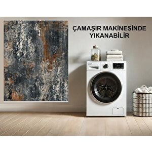 Salon Halısı, Pamuk Dokuma Taban – Makinede Yıkanabilir, Kolay Temizlenebilir, Toz Ve Tüy Tutmaz, Kaymaz, Evcil Hayvan Dostu