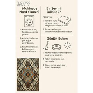 Pamuk Dokuma Taban Halı – Makinede Yıkanabilir, Kolay Temizlenebilir, Toz Ve Tüy Tutmaz, Kaymaz, Evcil Hayvan Dostu