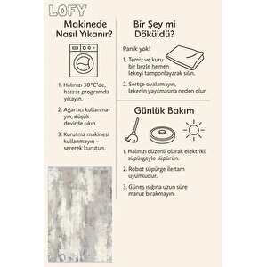 Salon Halısı, Pamuk Dokuma Taban – Makinede Yıkanabilir, Kolay Temizlenebilir, Toz Ve Tüy Tutmaz, Kaymaz, Evcil Hayvan Dostu