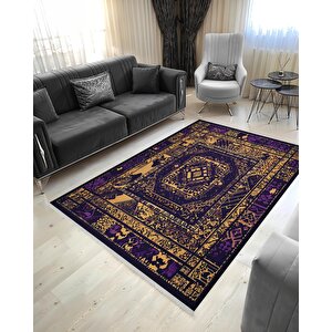 Salon Halısı, Makinede Yıkanabilir, Kolay Temizlenebilir, Toz Ve Tüy Tutmaz, Kaymaz, Evcil Hayvan Dostu