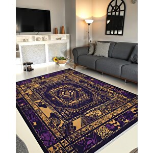 Salon Halısı, Makinede Yıkanabilir, Kolay Temizlenebilir, Toz Ve Tüy Tutmaz, Kaymaz, Evcil Hayvan Dostu