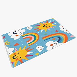 Oturma Odası Halısı, Makinede Yıkanabilir, Kolay Temizlenebilir, Toz Ve Tüy Tutmaz, Kaymaz, Evcil Hayvan Dostu