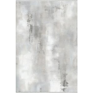 Pamuk Dokuma Taban Halı – Gri; Krem – Eskitilmiş Görünümlü Desen, Makinede Yıkanabilir, Kolay Temizlenebilir, Toz Ve Tüy Tutmaz, Kaymaz, Evcil Hayvan Dostu 80x150 cm