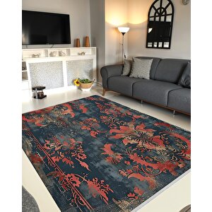 Salon Halısı, Makinede Yıkanabilir, Kolay Temizlenebilir, Toz Ve Tüy Tutmaz, Kaymaz, Evcil Hayvan Dostu, Pamuk Tabanlı Dokuma Taban