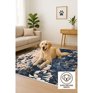 Pamuk Dokuma Taban Halı – Makinede Yıkanabilir, Kolay Temizlenebilir, Toz Ve Tüy Tutmaz, Kaymaz, Evcil Hayvan Dostu