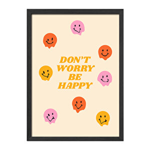 Dikey Ahşap Çerçeveli Poster Tablo