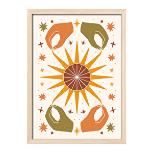 Modern Evler İçin Ahşap Kenarlı Poster Tablo