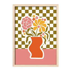 Modern Evler İçin Ahşap Kenarlı Poster Tablo