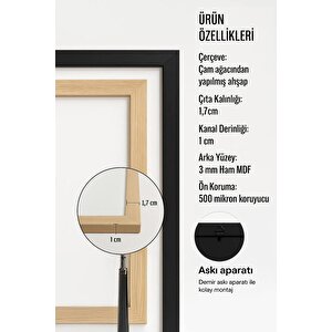 Dekoratif Çerçeveli Duvar Posteri – Her Alana Uygun