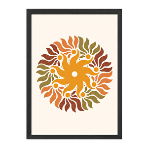 Dikey Ahşap Çerçeveli Poster Tablo