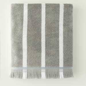 %100 Pamuk Ella Banyo Havlusu Gri (90x150 Cm) Gri